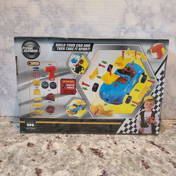 Think Gizmos Construction Racing Car Kit V3 Toy w/ Lights Sounds  Factory Sealed - Picture 2 of 4